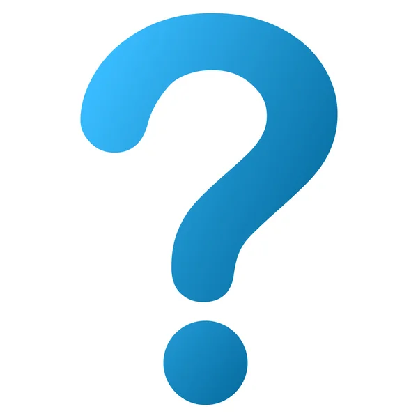 Question Gradient Vector Icon — Stock Vector