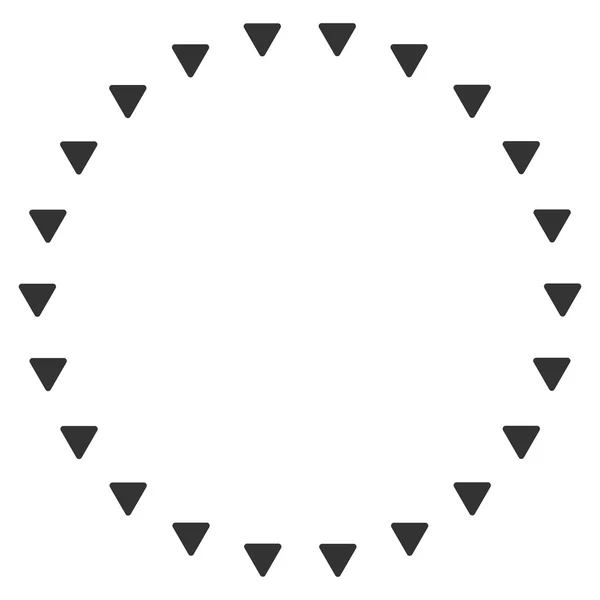 Gestippelde cirkel platte Raster symbool — Stockfoto