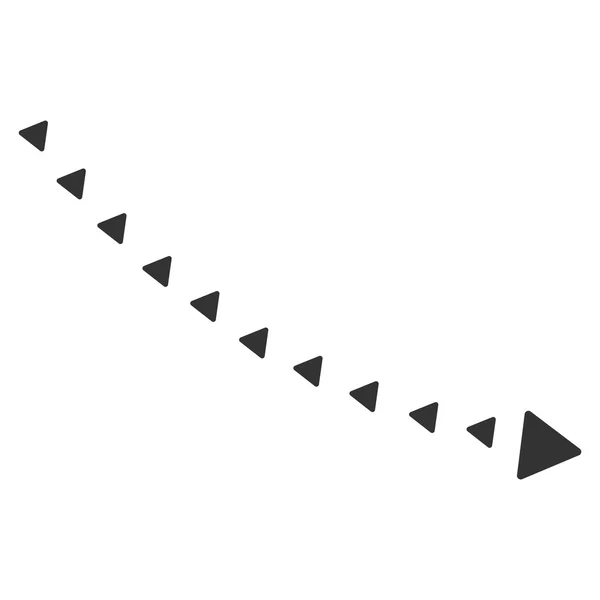 Kropkowane spadek Trend Raster płaski Symbol — Zdjęcie stockowe