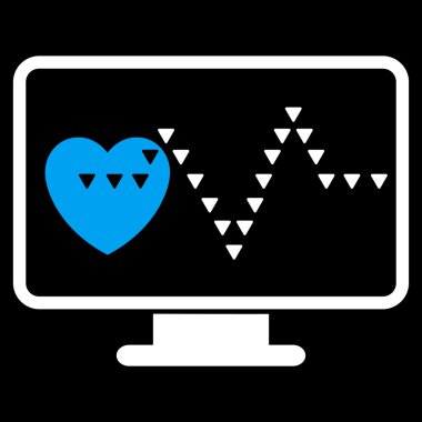 Kardiyo düz vektör simge izleme