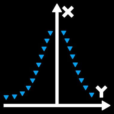 Noktalı Gauss düz vektör simge arsa