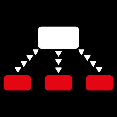 Noktalı düzeni düz vektör simgesi