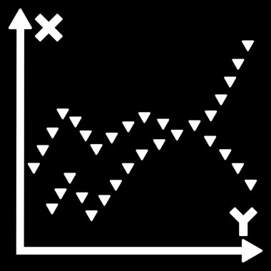 Noktalı işlevleri arsa düz vektör simgesi
