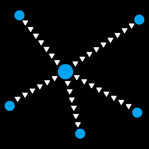 Relaciones punteadas Símbolo vectorial plano — Archivo Imágenes Vectoriales