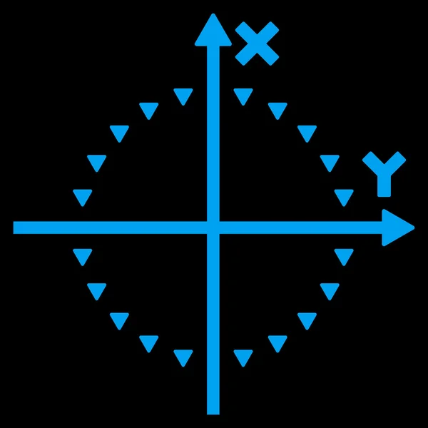 Плямистий колі графік плоский векторний символ — стоковий вектор