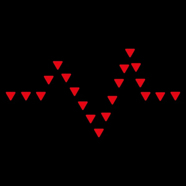 Símbolo de vector plano de pulso punteado — Archivo Imágenes Vectoriales