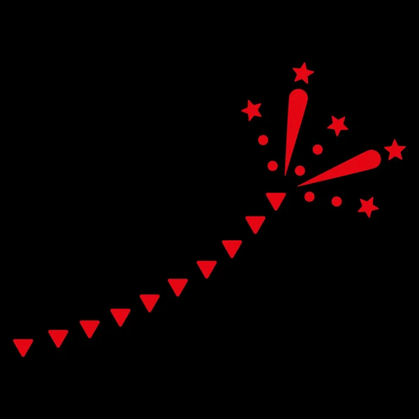 Феєрверк Трек Плоский Векторний Символ — стоковий вектор