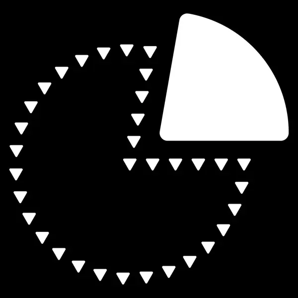 点線の円グラフ平面ベクトル記号 — ストックベクタ