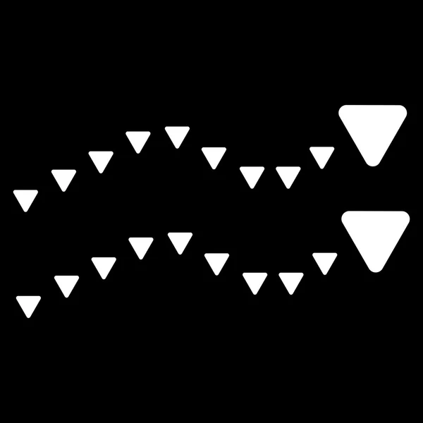 Символ плоского вектора точечных трендов — стоковый вектор