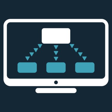 Hiyerarşi düz vektör simge izleme