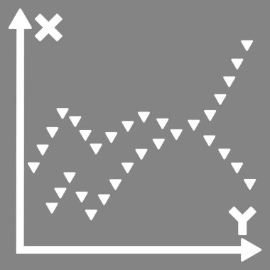 Noktalı işlevleri arsa düz vektör simgesi