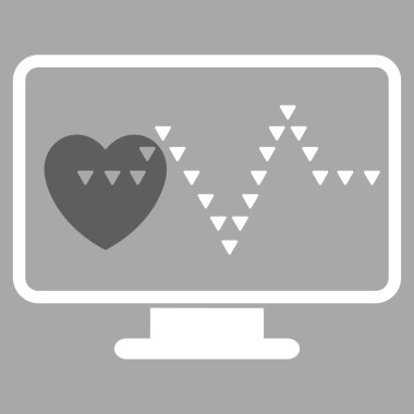 Kardiyo düz vektör simge izleme