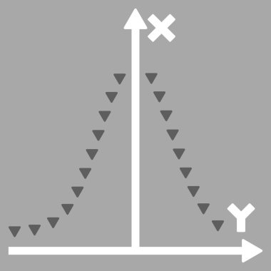 Noktalı Gauss düz vektör simge arsa