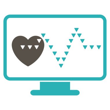 Kardiyo düz vektör simge izleme