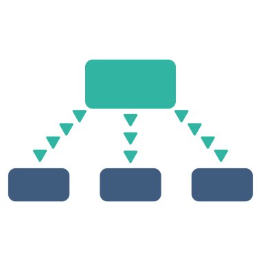 Noktalı düzeni düz vektör simgesi