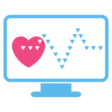 Kardiyo düz vektör simge izleme