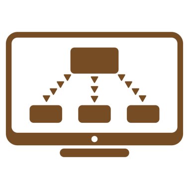 Hiyerarşi düz vektör simge izleme