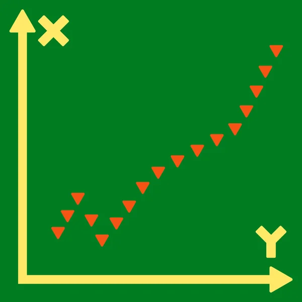Simbolo vettoriale piatto della trama di funzione punteggiata — Vettoriale Stock