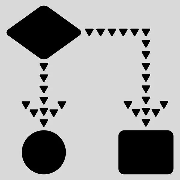 Schéma d'algorithme Symbole vectoriel plat — Image vectorielle