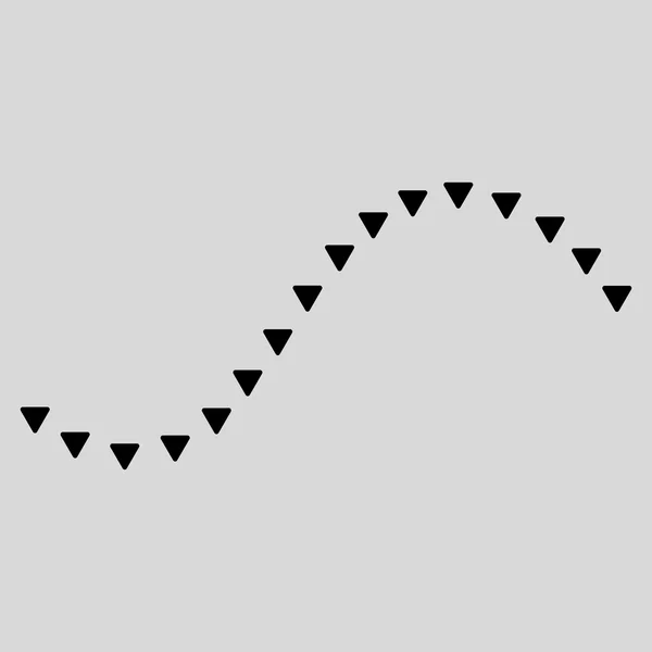 Línea de función punteada Símbolo vectorial plano — Archivo Imágenes Vectoriales