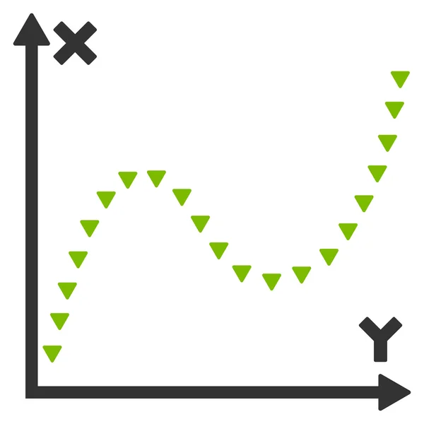 Символ плоского вектора точечного графа — стоковый вектор
