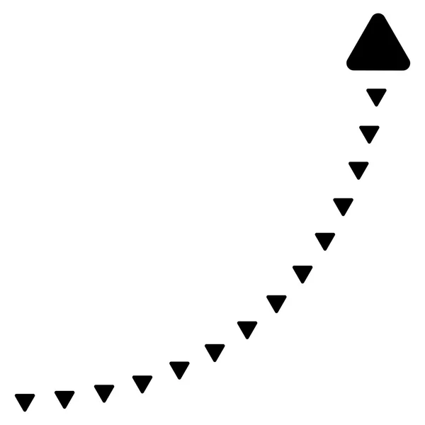 Плямиста лінія зростання плоский векторний символ — стоковий вектор