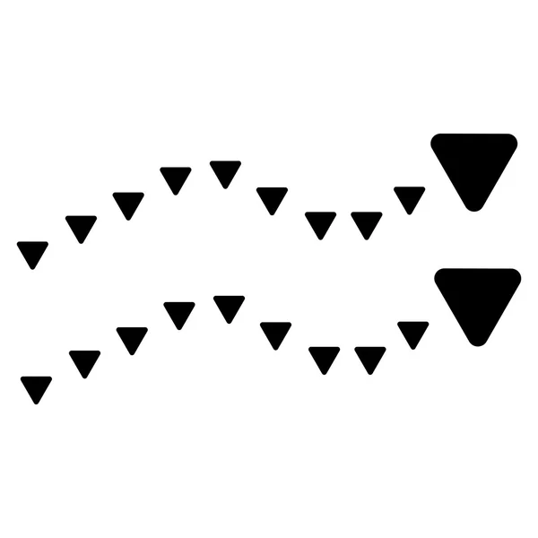 Tendências pontilhadas Símbolo vetorial plano —  Vetores de Stock