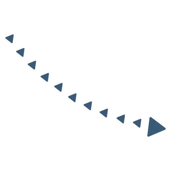 虚线的下降趋势平面矢量符号 — 图库矢量图片