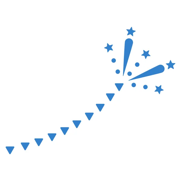 Символ плоского вектора следа фейерверка — стоковый вектор