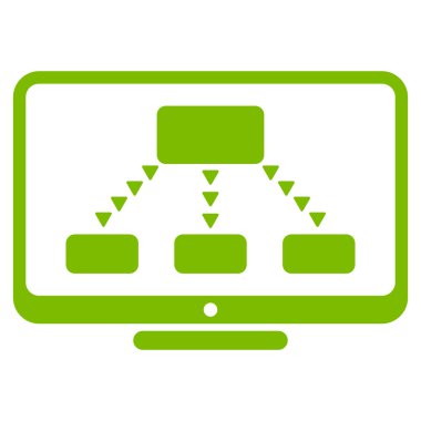 Hiyerarşi düz vektör simge izleme