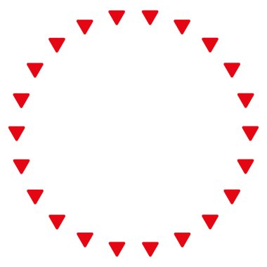 Noktalı çember düz vektör simgesi