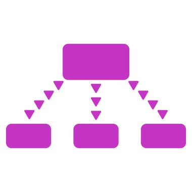 Noktalı düzeni düz vektör simgesi