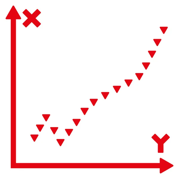 带点的函数情节平面矢量符号 — 图库矢量图片