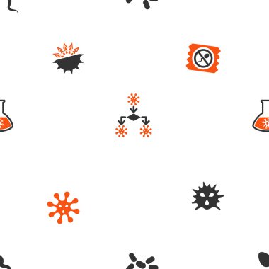 Mikroplar Dikişsiz Düz Vektör Duvar Kağıdı