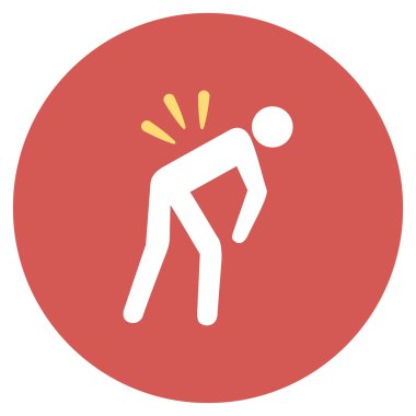 Düz yuvarlak kutsal kişilerin resmi sırt ağrısı