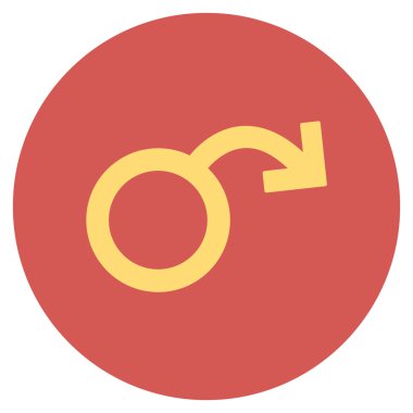 İktidarsızlık düz yuvarlak simge