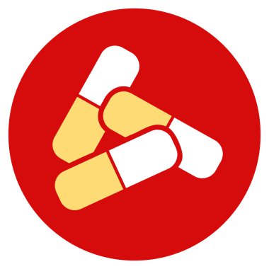 Hapları düz yuvarlak simge