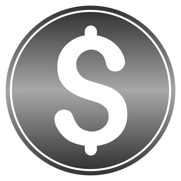 Dollar mynt Gradient vektor Icon — Stock vektor