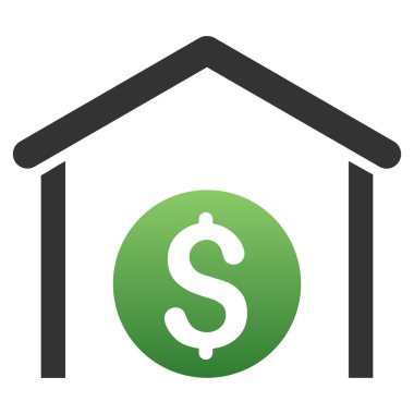 Para deposunu degrade glif simgesini