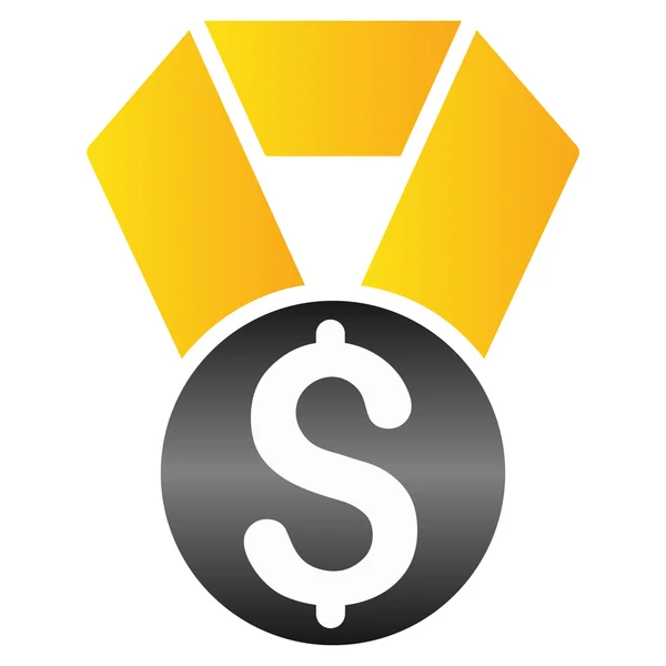 Ikone des finanziellen Medaillengefälles — Stockfoto