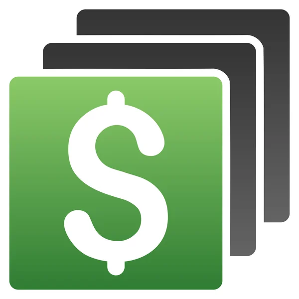 Financiën kleurovergang Glyph pictogram — Stockfoto