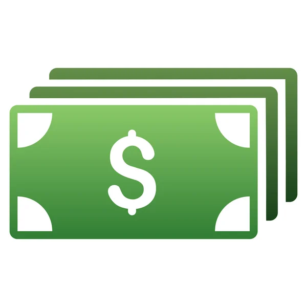 Bank számlák színátmenet karakterjel ikon — Stock Fotó