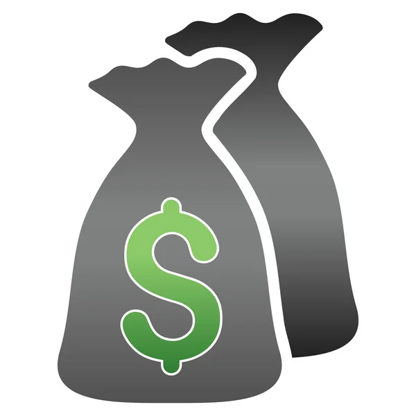 Funds Gradient Glyph Icon — Stock Photo, Image