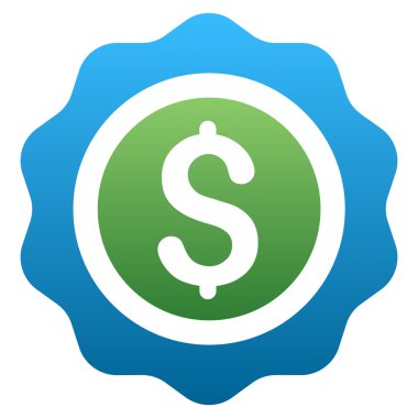 Fiyat damga degrade vektör simgesi