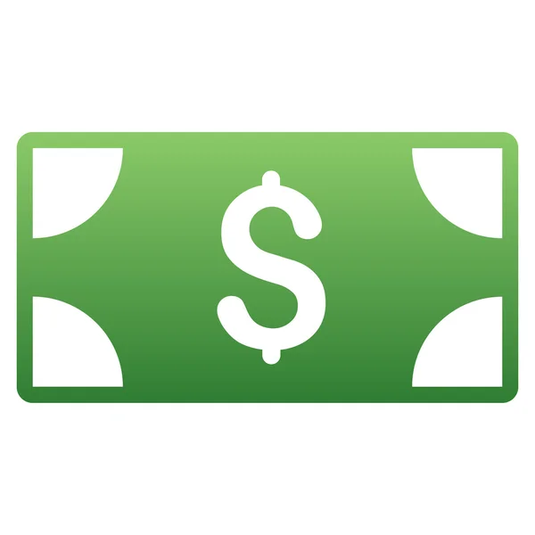 Dollar Banknote Gradient Vector Icon — Stock Vector