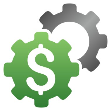 Endüstriyel gelişme degrade vektör simgesi