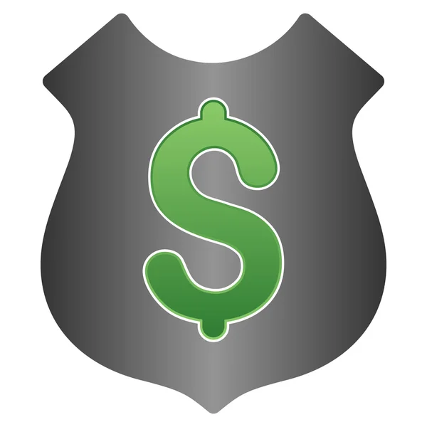 Bezpieczeństwo finansowe gradientu wektor ikona — Wektor stockowy