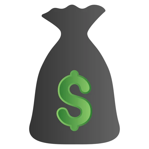 Geld tas kleurovergang Vector Icon — Stockvector