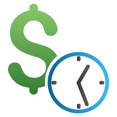 Kredi degrade glif simgesi