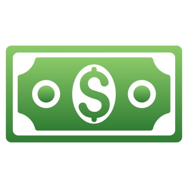 Banknot degrade glif simgesi